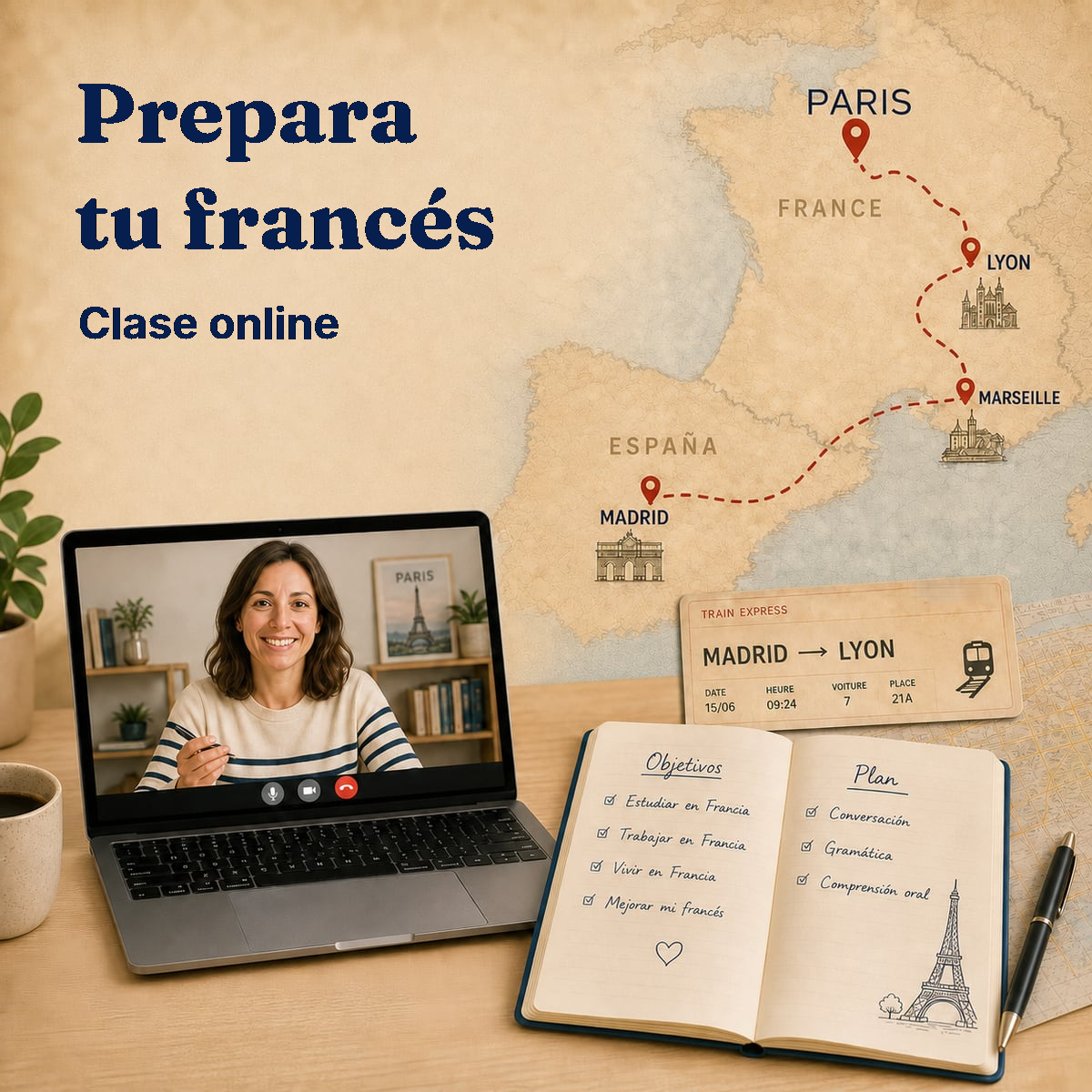 Cours de français pour apprenants hispanophones